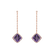 Náušnice s ametystom diamantmi Stylianos5