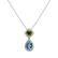 Přívěsok s diamantmi, topásom a peridotom Tough Decision3