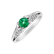 Prsteň so smaragdom a diamantmi Vibrant Spark3