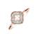 Prsteň s diamantmi Galio4