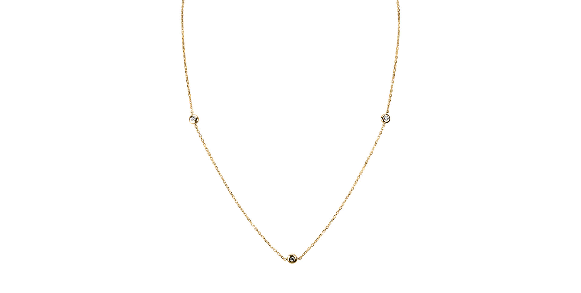 Náhrdelník s diamantmi Sparkling Dots