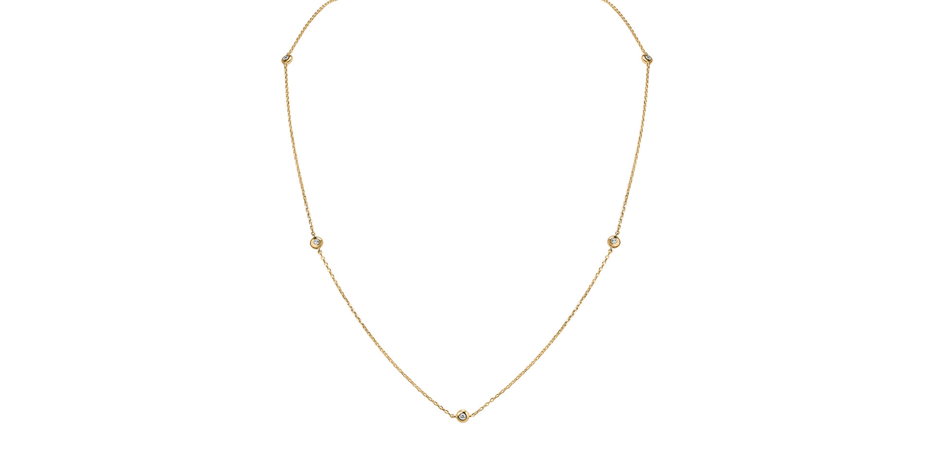 Náhrdelník s diamantmi Sparkling Dots
