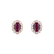 Náušnice s rubínom a diamantmi Glamour Princess4