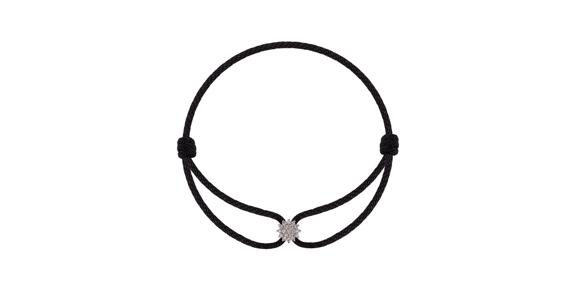 Náramok s diamantmi Gloomy Snow