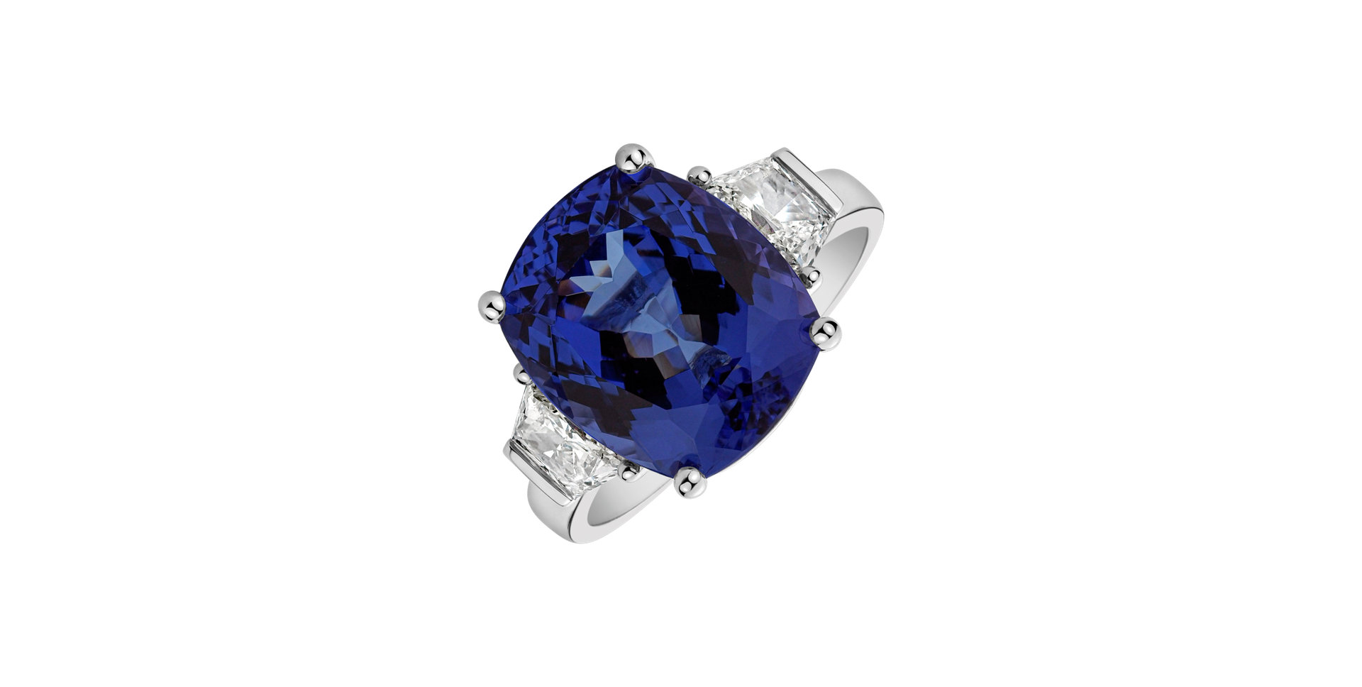 Prsteň s tanzanitom a diamantmi Lady Tanzanite