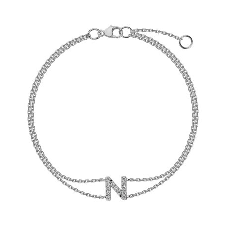 Náramok s diamantmi Alphabet Constellations