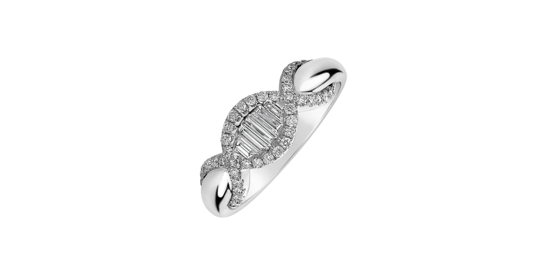 Prsteň s diamantmi Diamond Dna
