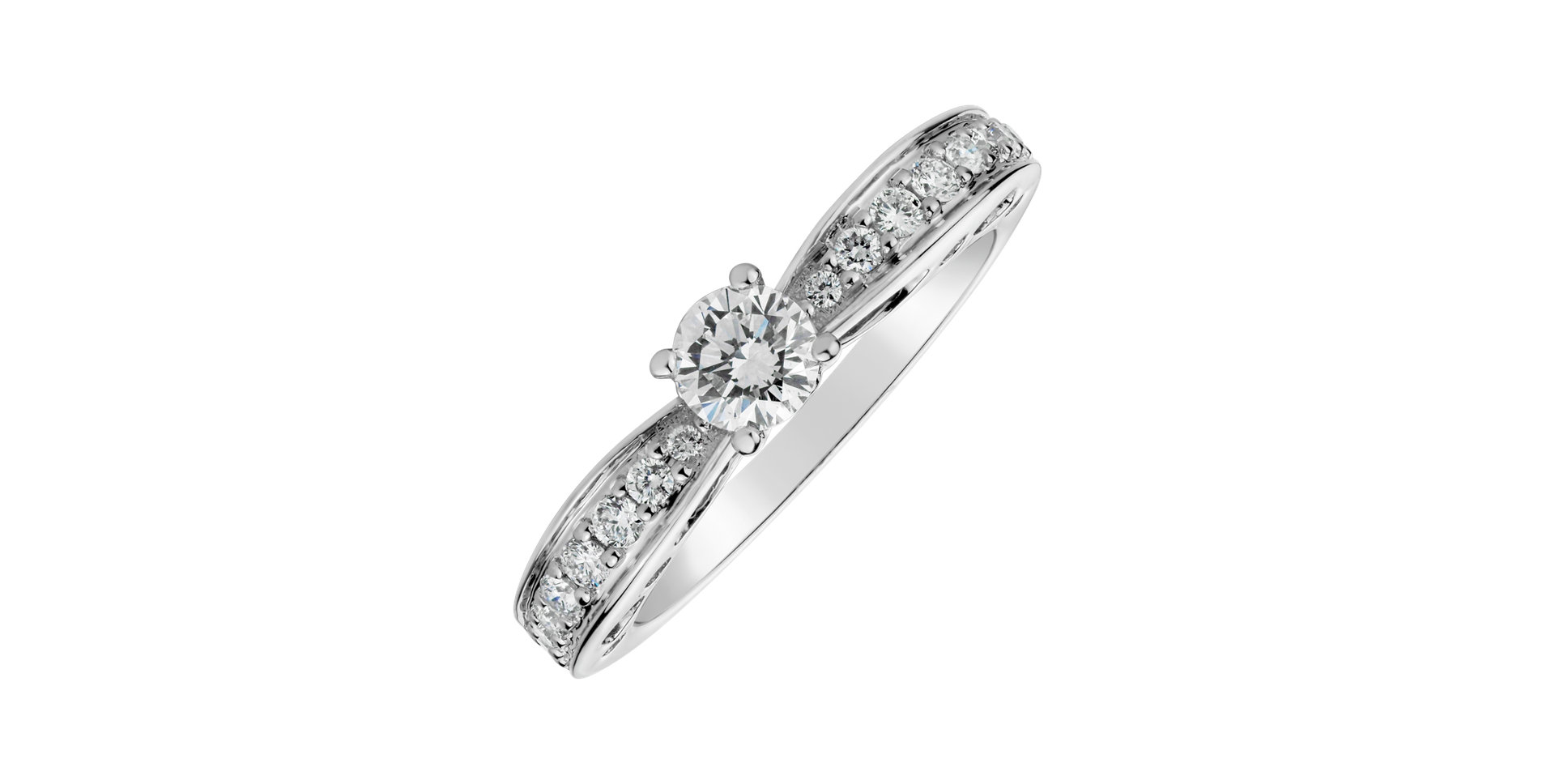 Prsteň s diamantmi Cezaria