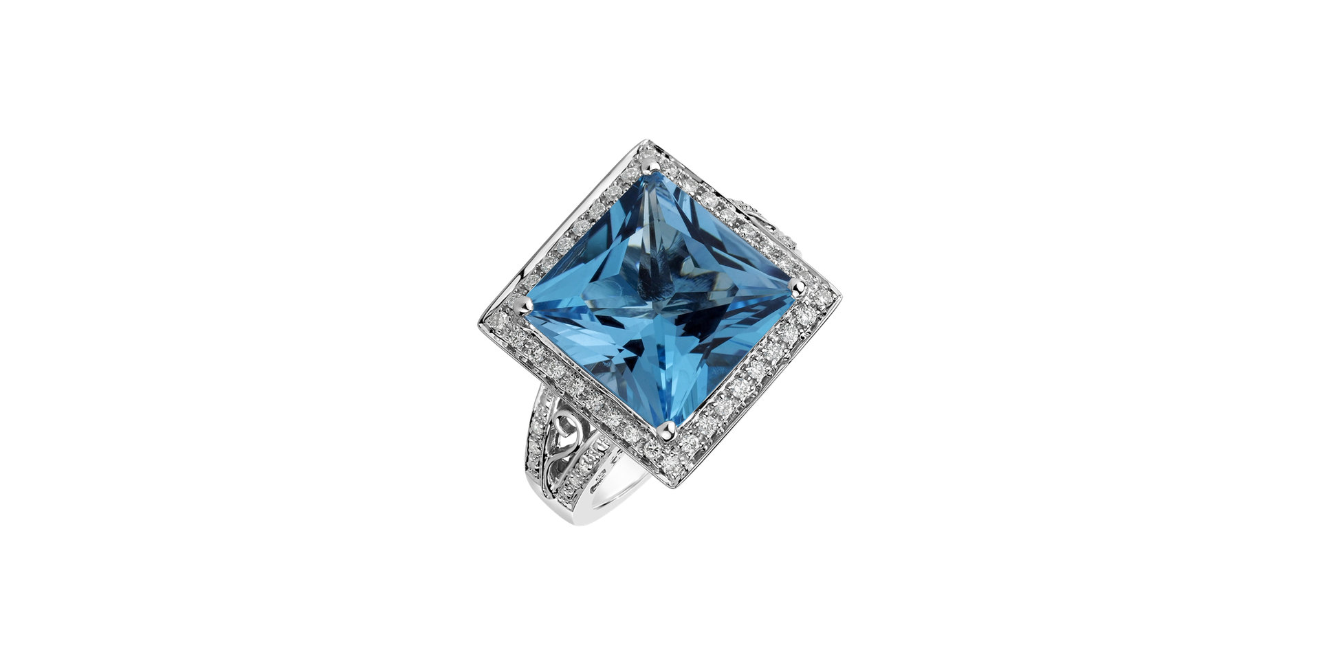 Prsteň s topásom a diamantmi Anastasia Dream