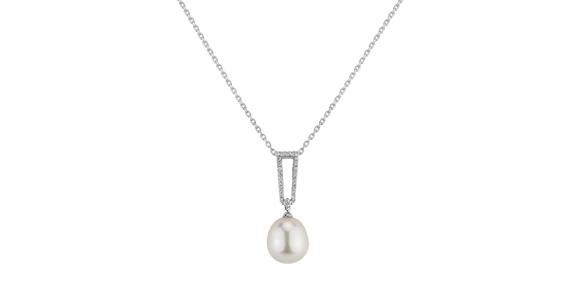 Přívěsok s perlou a diamantmi Lady Ocean