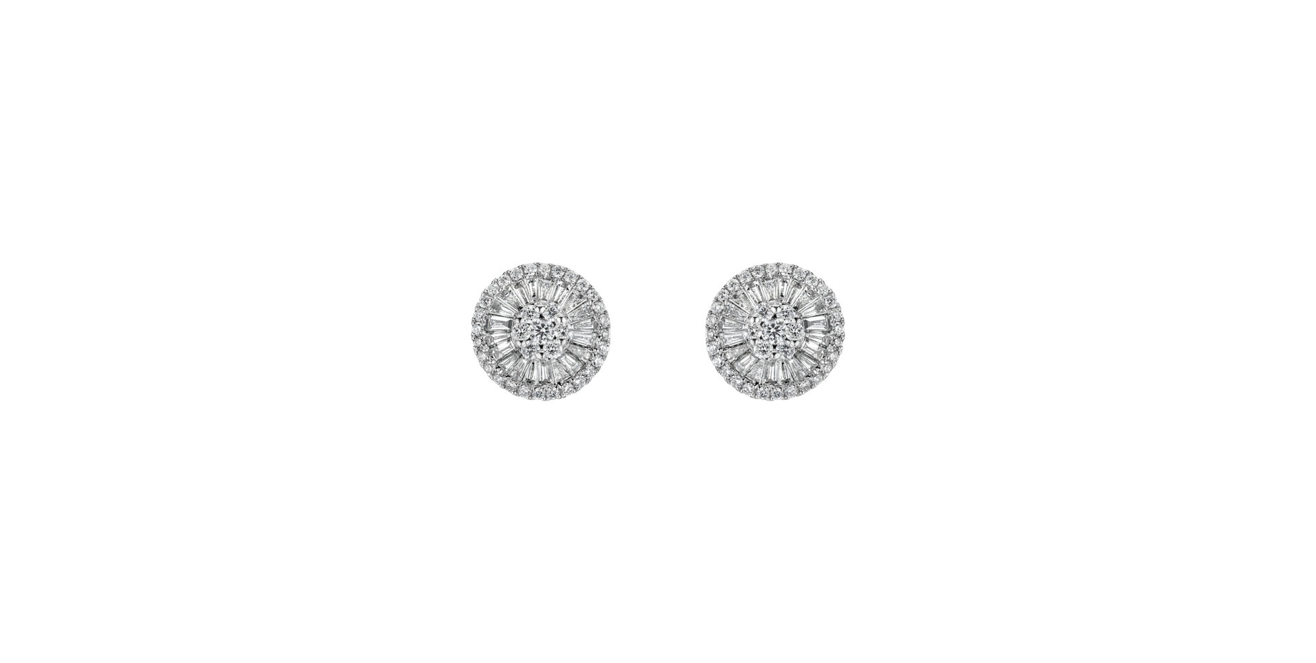 Náušnice s diamantmi Diamond moon