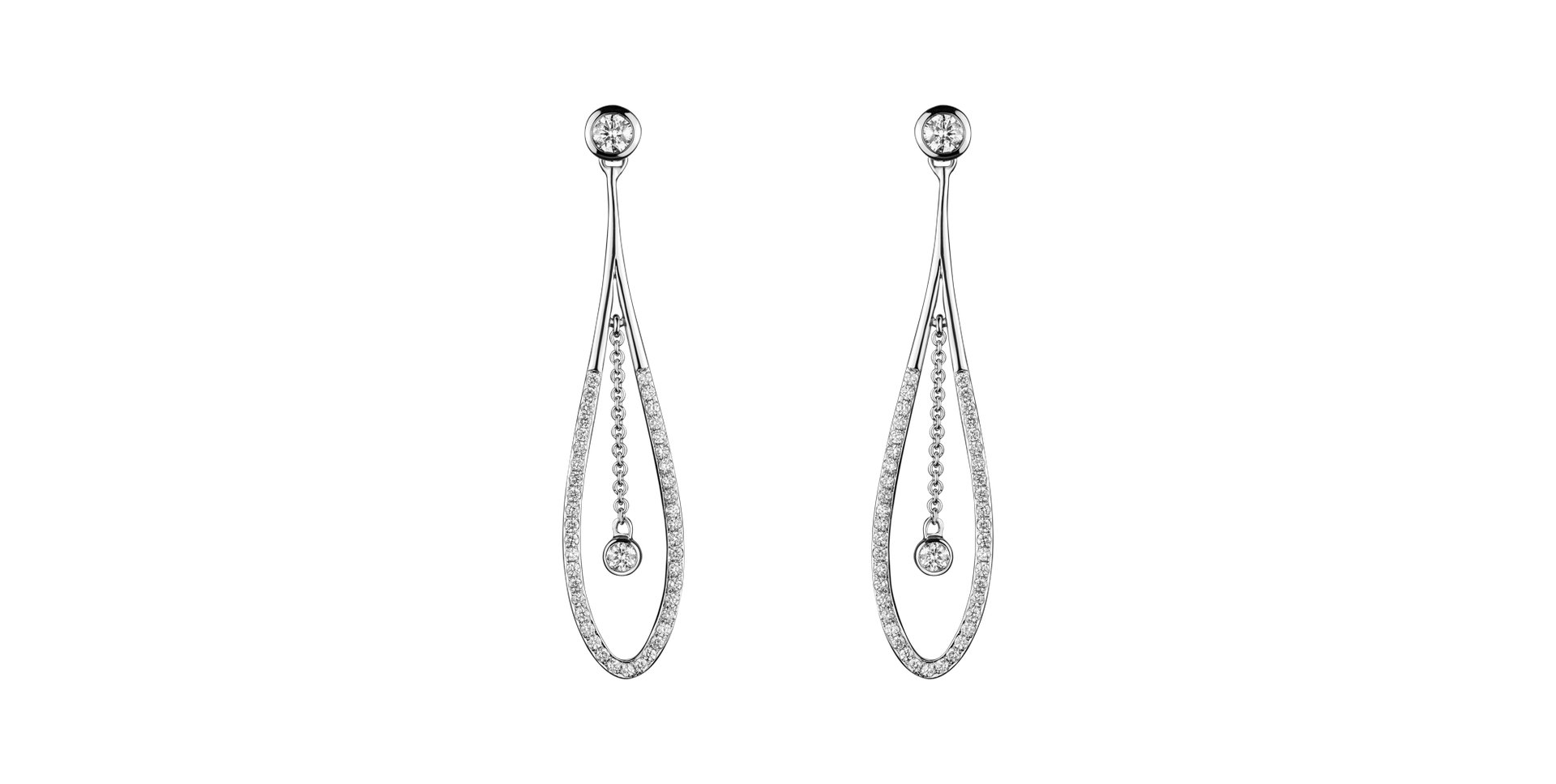 Náušnice s diamantmi Wonder Tears