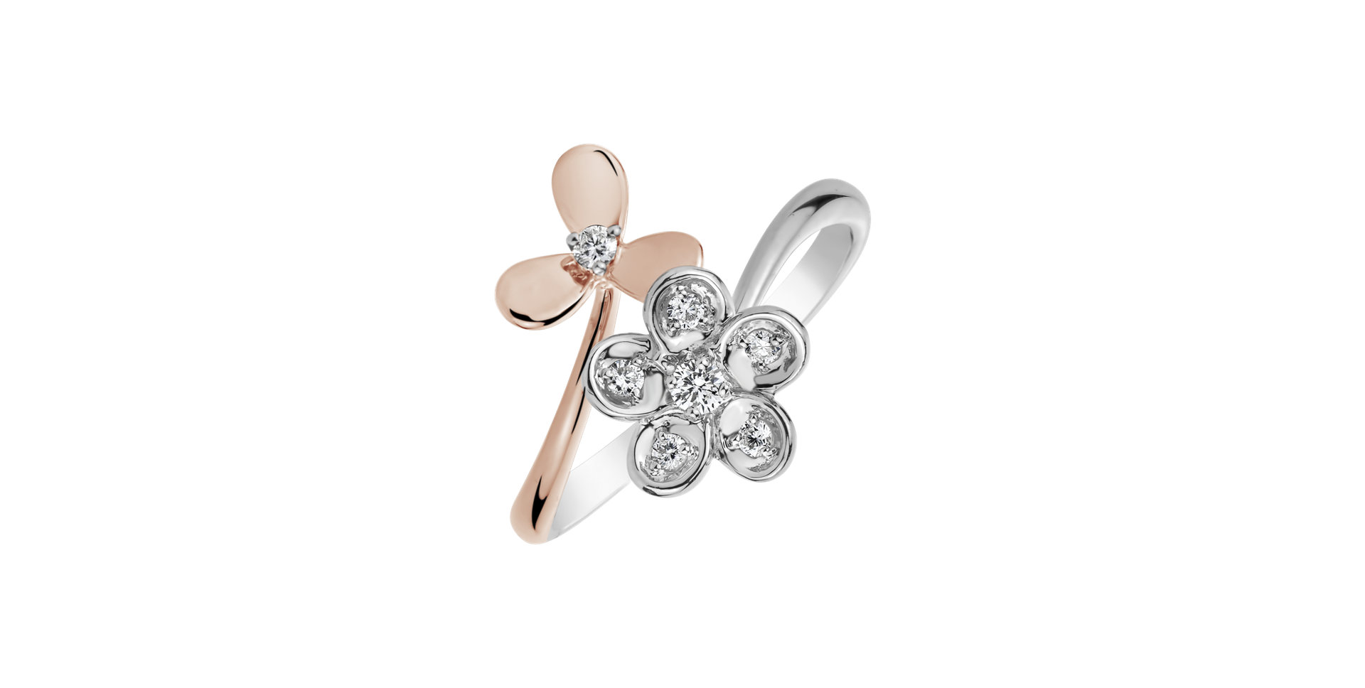 Prsteň s diamantmi Anna