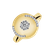 Prsteň s diamantmi Metal Flower3