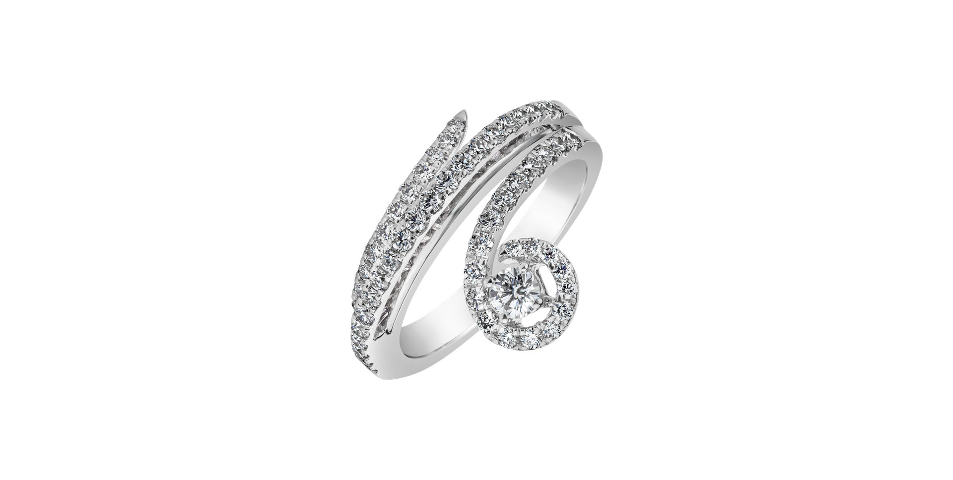 Prsteň s diamantmi Riven