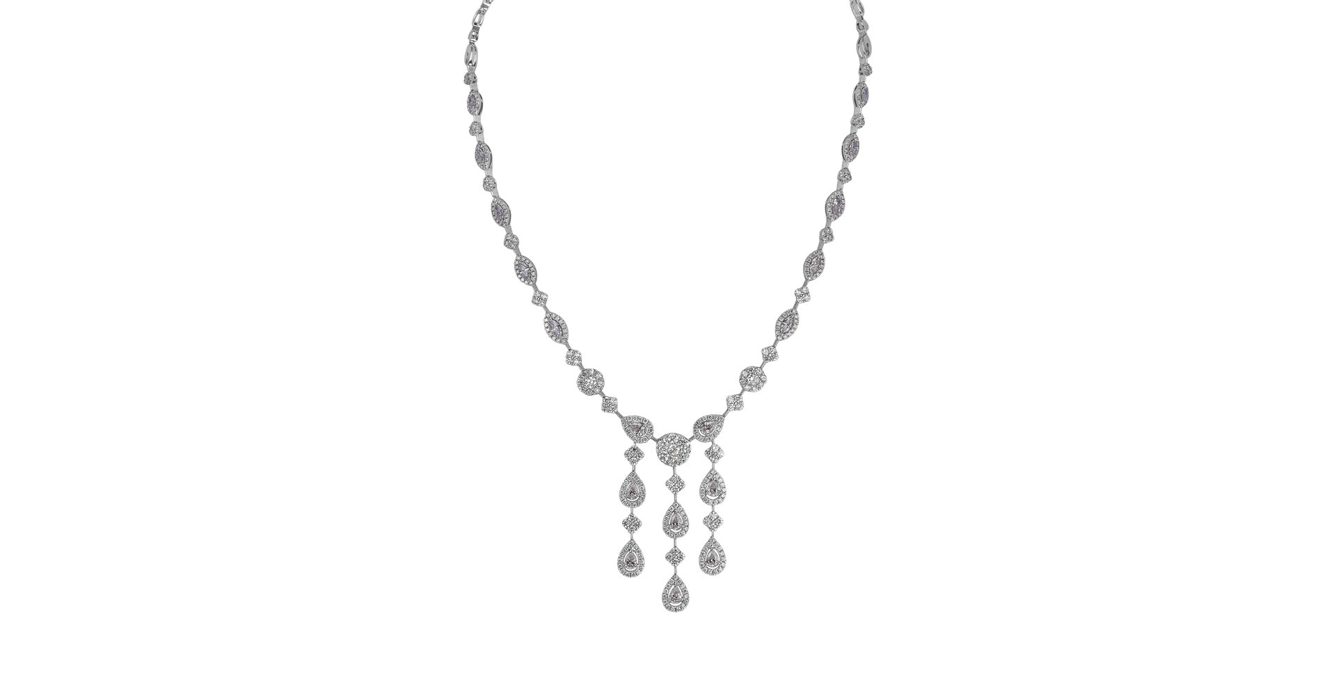 Náhrdelník s diamantmi charming morning dew