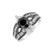 Prsteň s čiernymi a bielymi diamantmi Elden4
