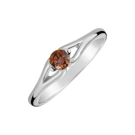 Prsteň s oranžovým diamantom Clementia