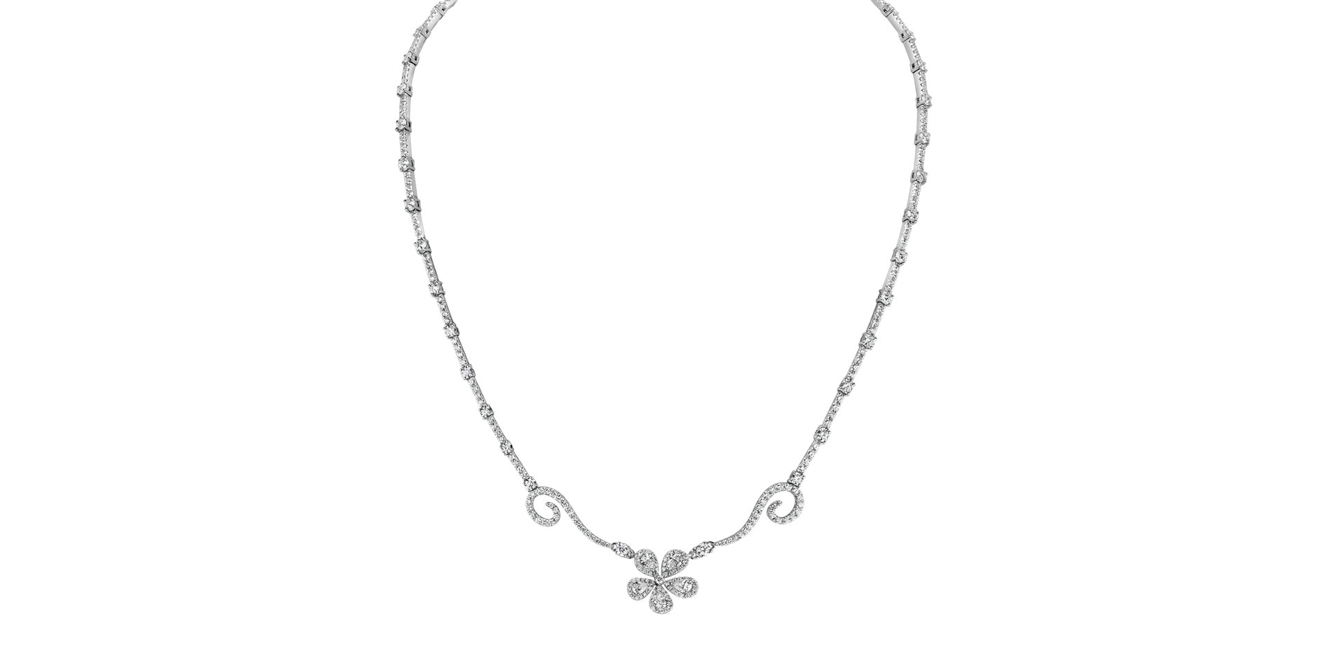 Náhrdelník s diamantmi Proud