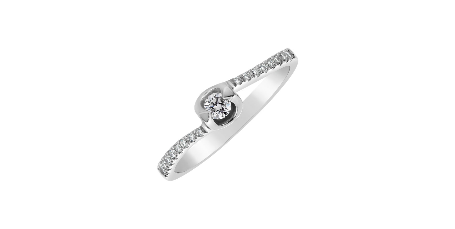Prsteň s diamantmi Love Swirl