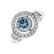 Prsteň s modrým diamantom Fantasy Sky5