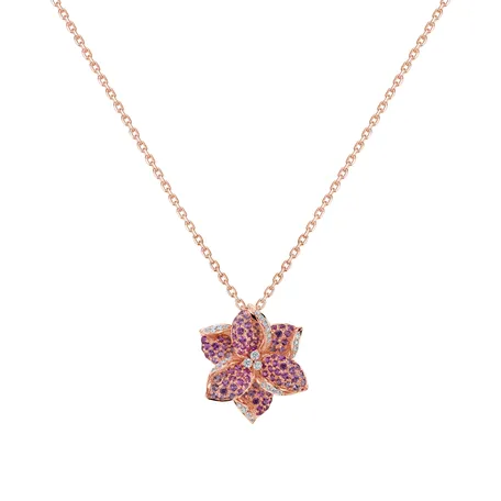 Přívěsok s diamantmi a zafírmi Lady Jasmine