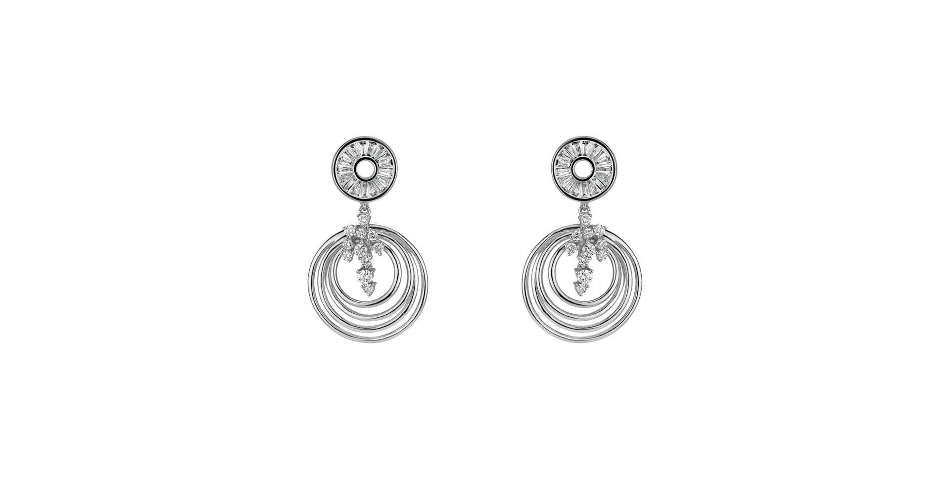 Náušnice s diamantmi Impressive Collection