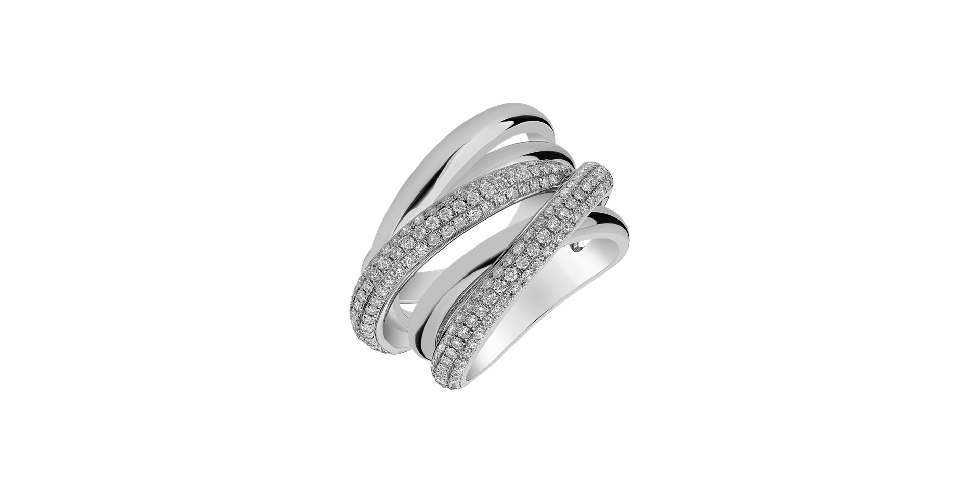Prsteň s diamantmi Moon Desire