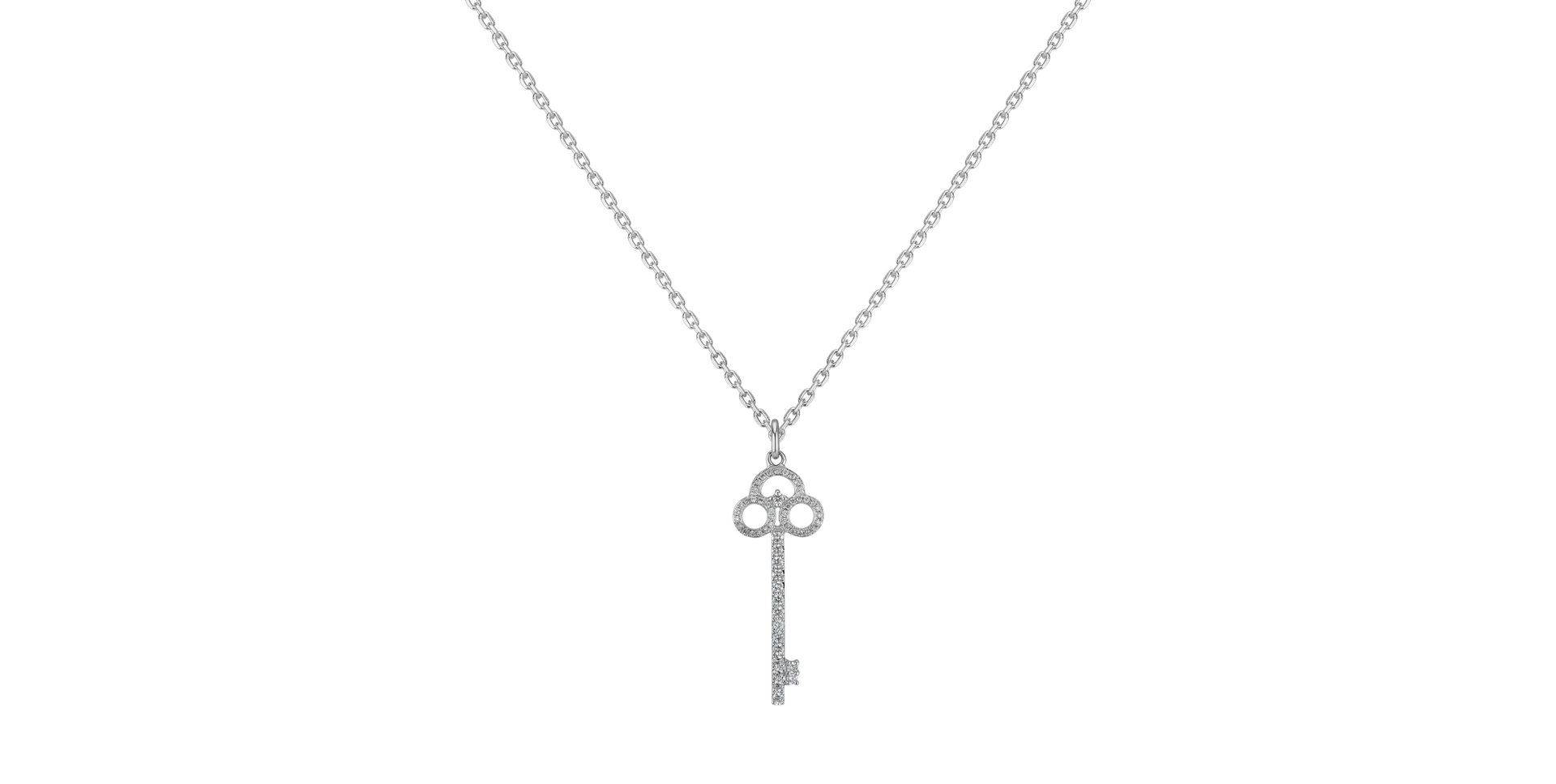 Přívěsok s diamantmi Gothic Key