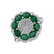 Prsteň s diamantmi a smaragdmi Cadmium Green4