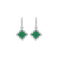 Náušnice s diamantmi a smaragdmi Dazzling Mesh5