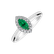 Prsteň so smaragdom a diamantmi Queen of Envy3