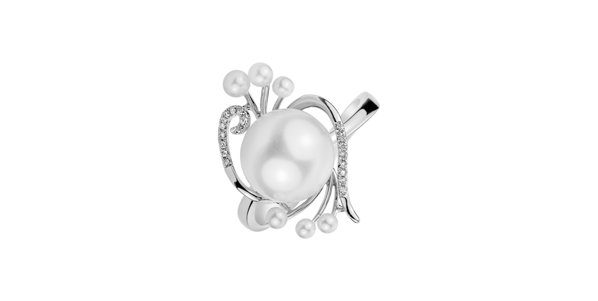 Prsteň s perlami a diamantmi Ocean Luxury