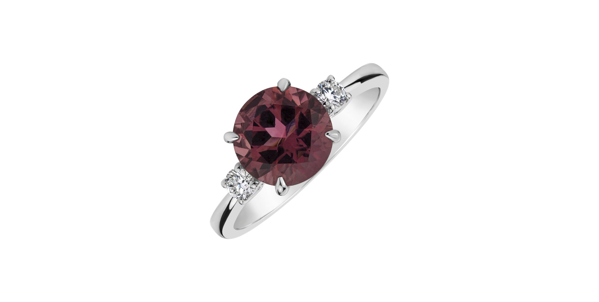 Prsteň s turmalínom a diamantmi Tourmaline Shine