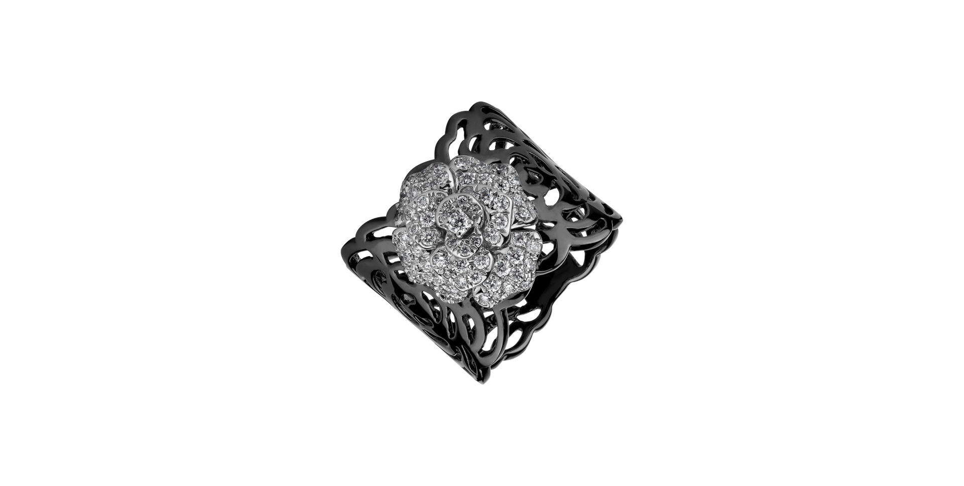 Prsteň s diamantmi Charming Bloom