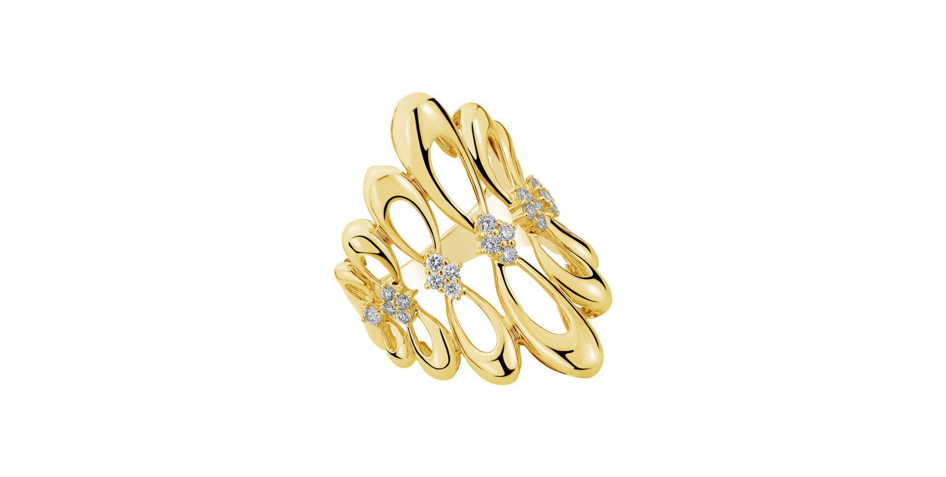 Prsteň s diamantmi Venus Constellation