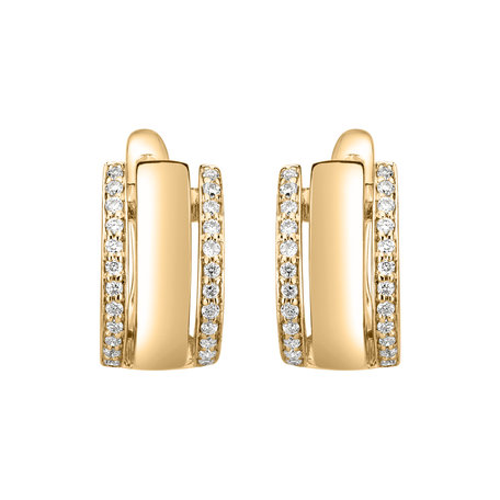 Náušnice s diamantmi Amazing Symetry