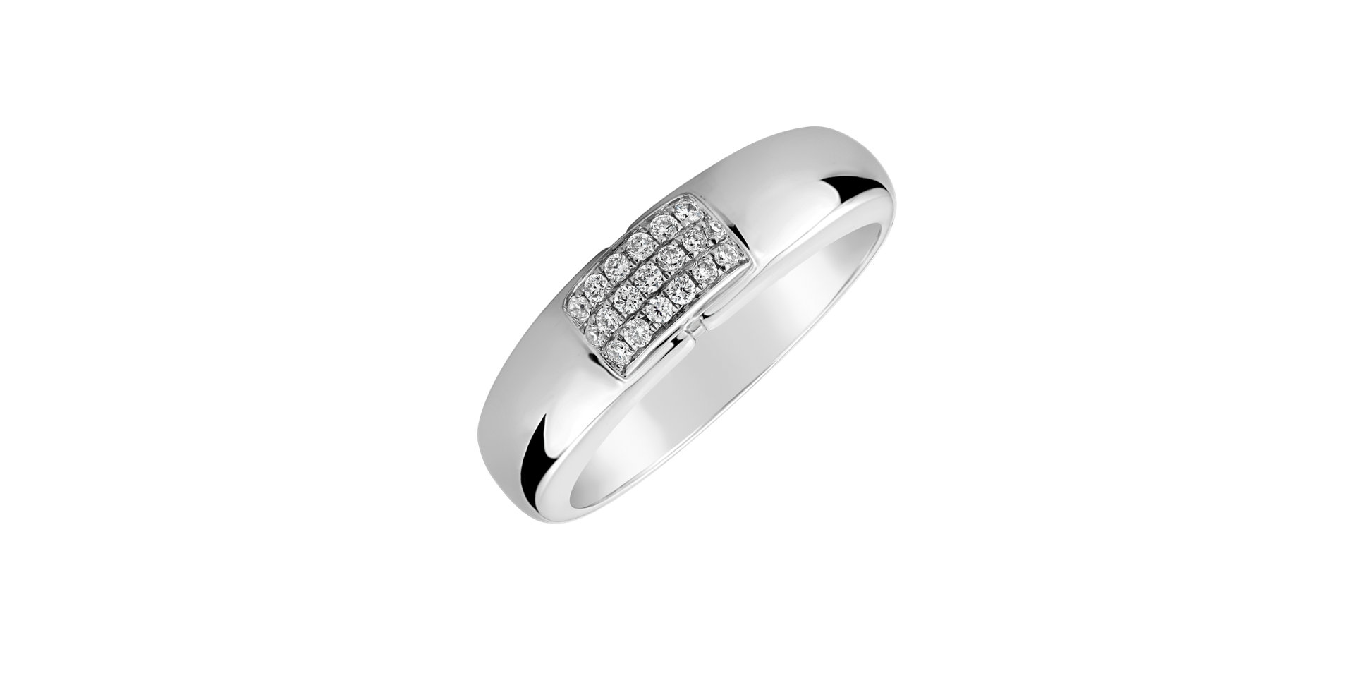 Prsteň s diamantmi Princess Touch