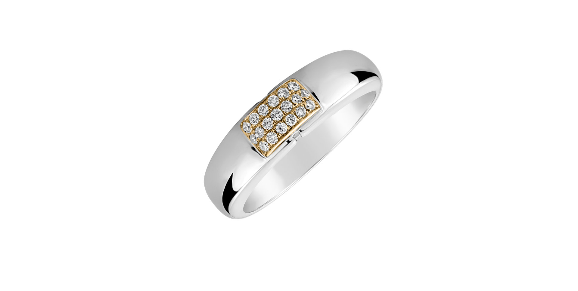 Prsteň s diamantmi Princess Touch