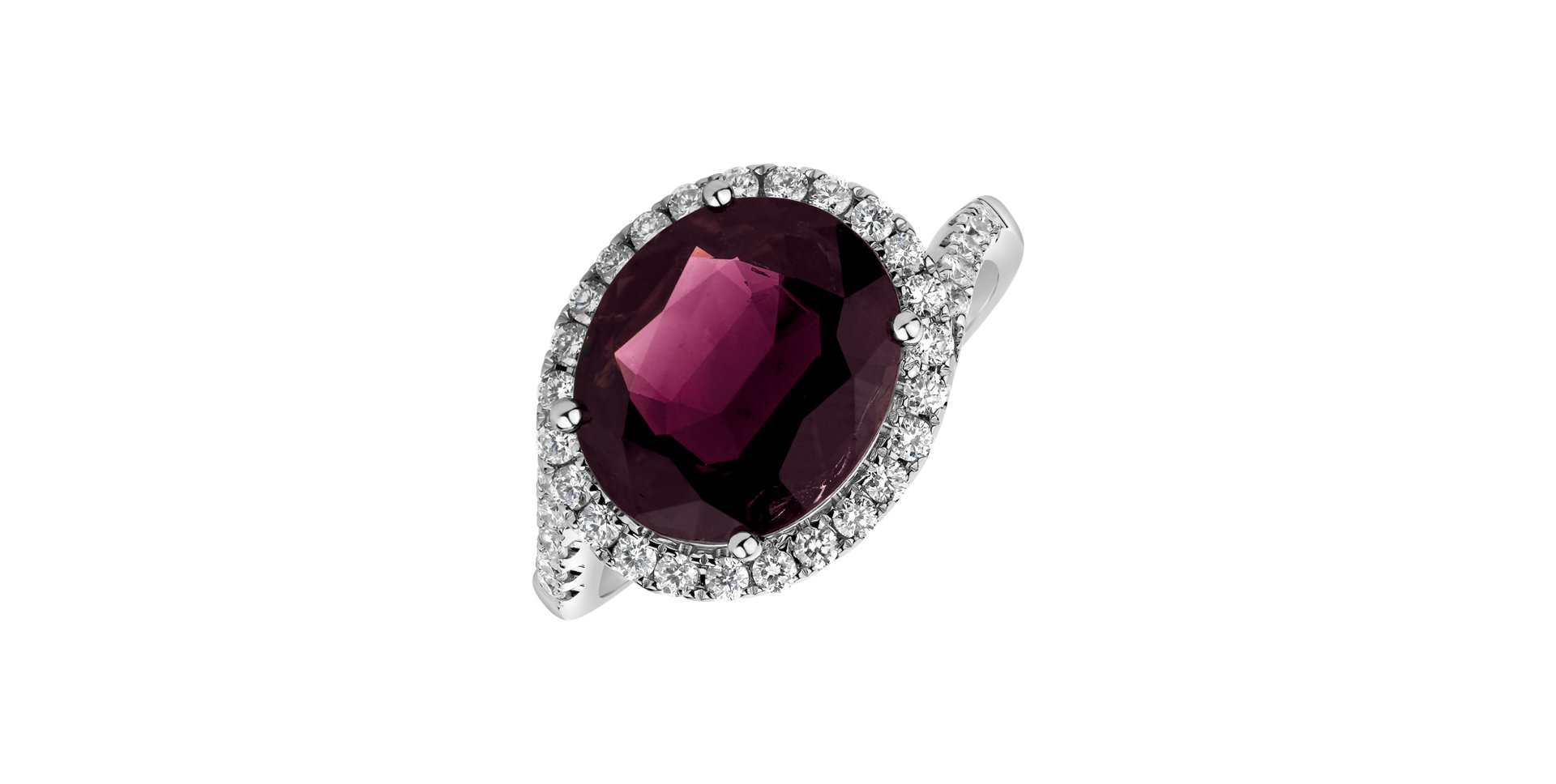 Prsteň s turmalínom a diamantmi Red Darling