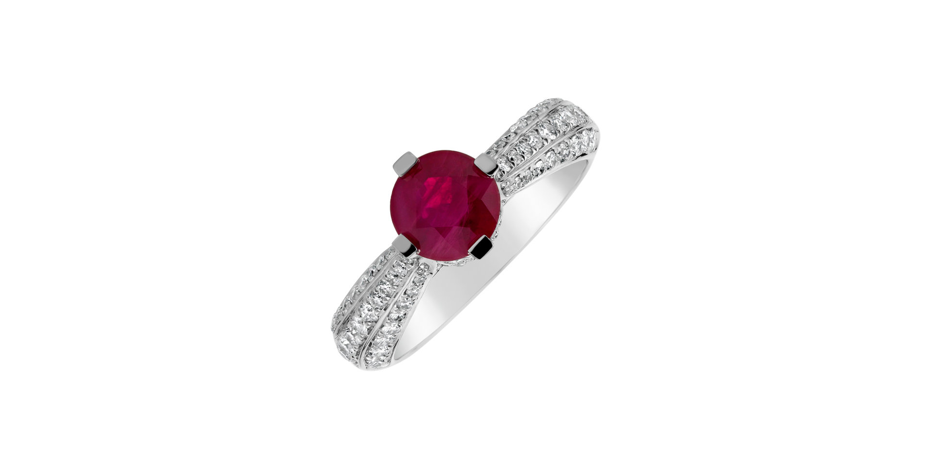 Prsteň s rubínom a diamantmi Stone of  Love