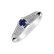 Prsteň s zafírom a diamantmi In Love4