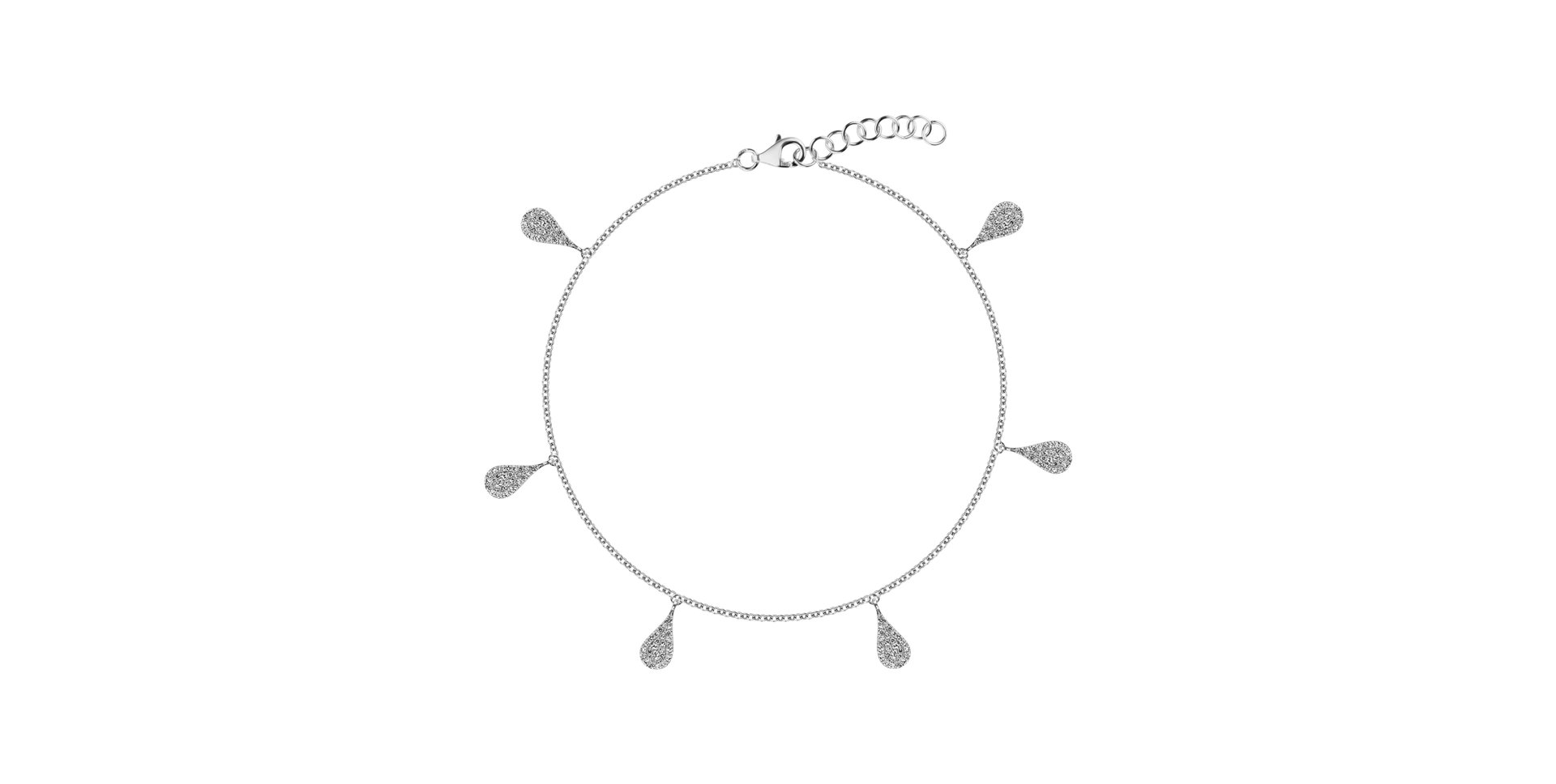 Náramok s diamantmi Pluie