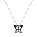 Přívěsok s čiernymi diamantmi Butterfly Gem4