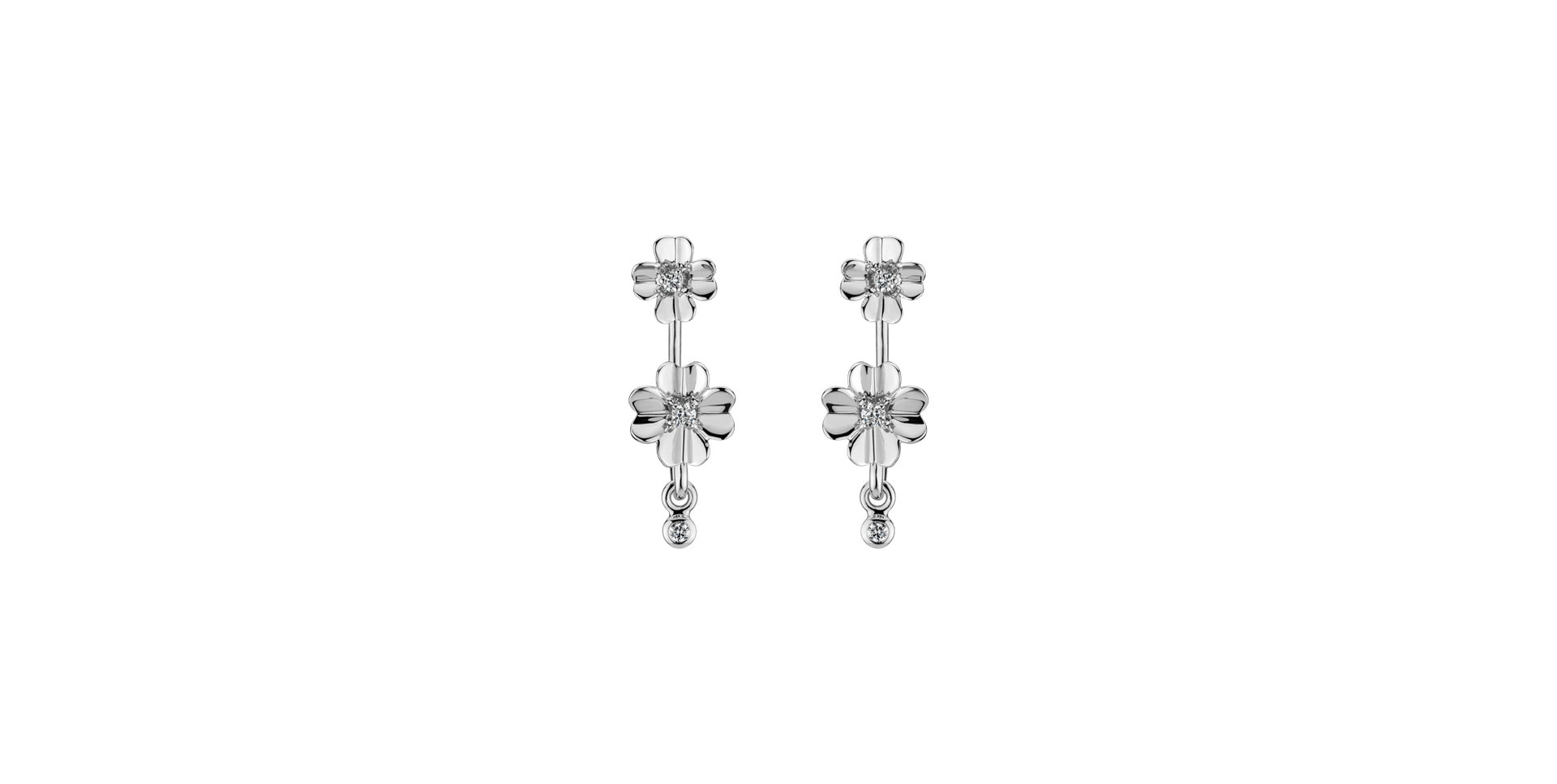 Náušnice s diamantmi Bloom Melancholy