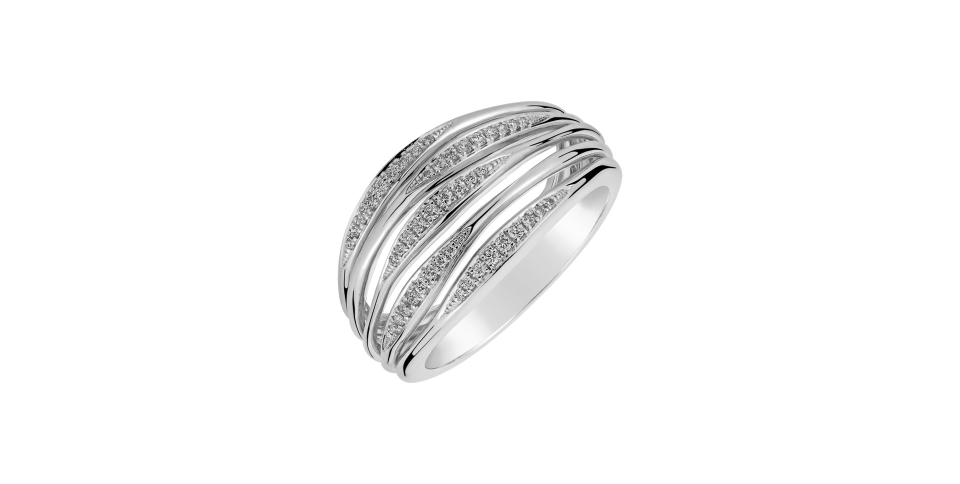 Prsteň s diamantmi Aube