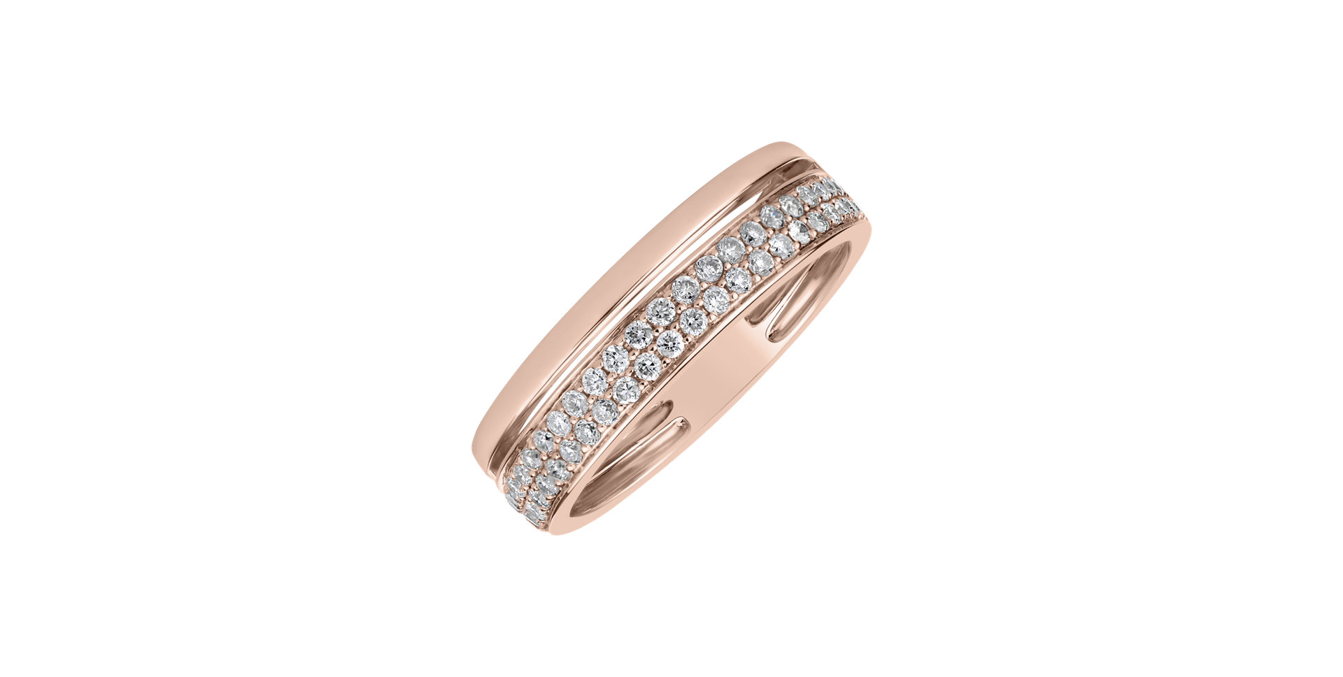 Prsteň s diamantmi Sparkling Essence