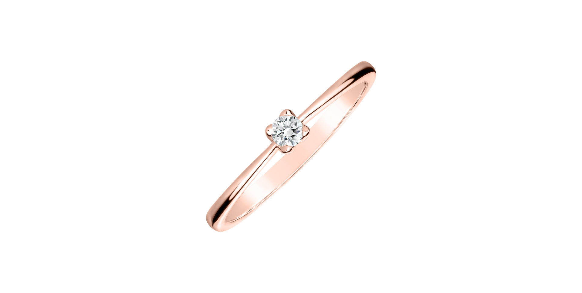 Prsteň s diamantom Guardian Kiss