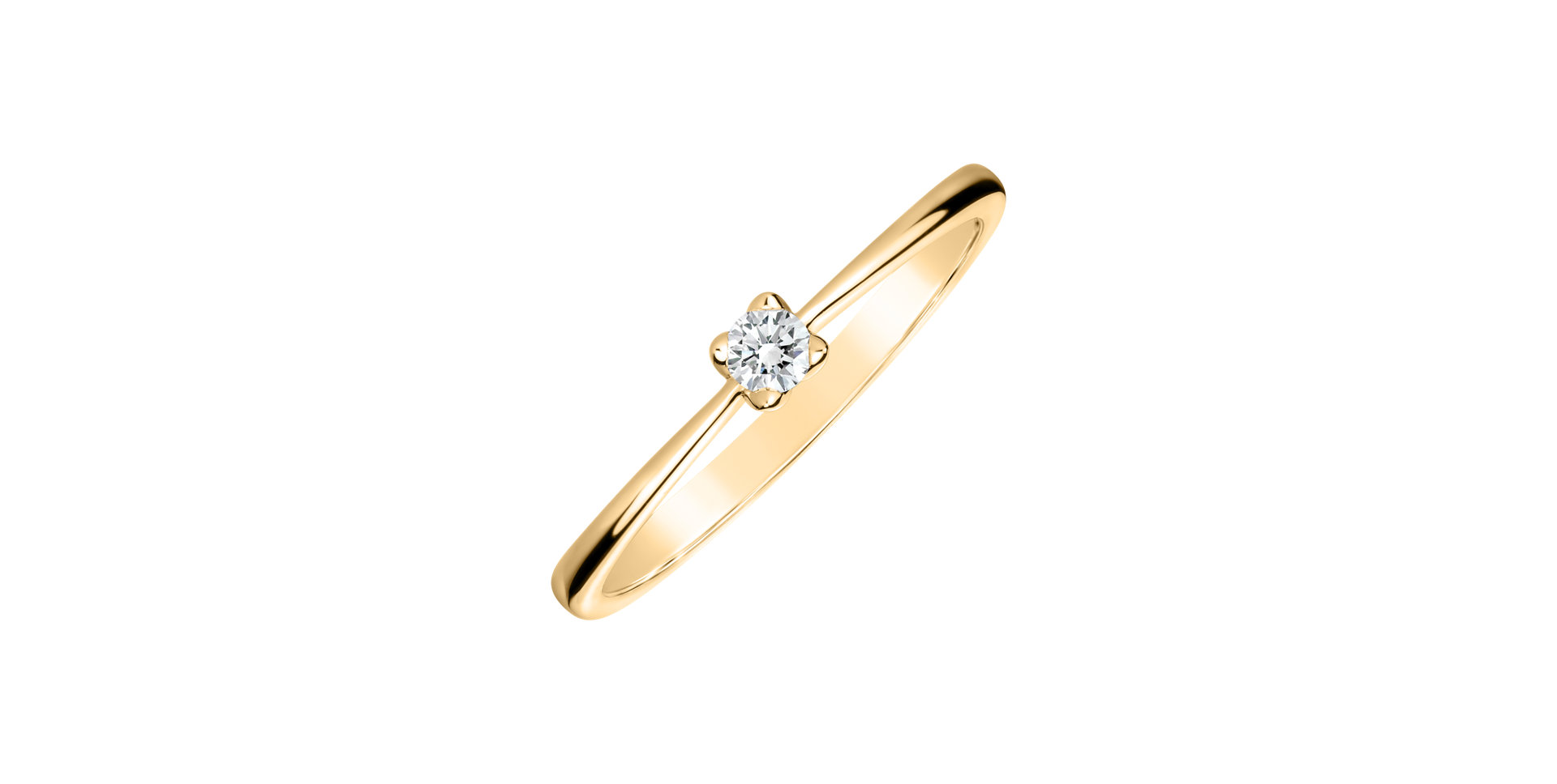 Prsteň s diamantom Guardian Kiss