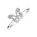 Prsteň s diamantmi Lonely Butterfly4